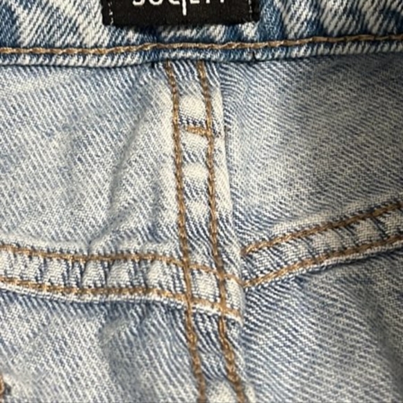 Simple Society Mom Jeans High Rise Distressed Button Fly Size 9/29 - Picture 4 of 6